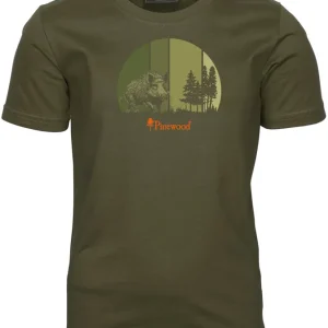 Pinewood T-Shirt Wildboar, Olive Direkt Vom Hersteller