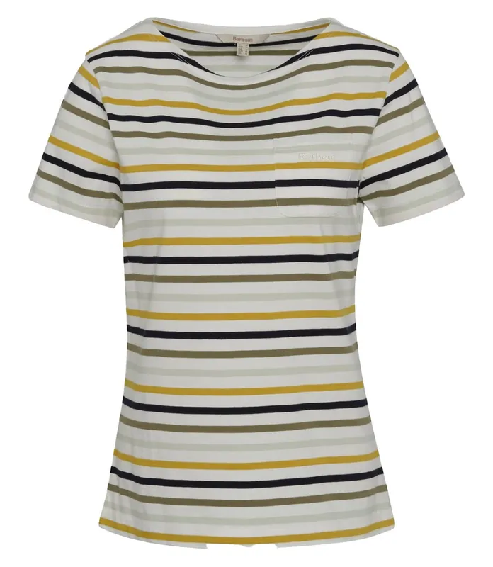 Bestseller Barbour T-Shirt Bradley, Cloud Stripe