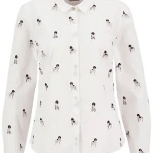 Barbour Bluse Brambles, Sketched Dog Print Neue Ware