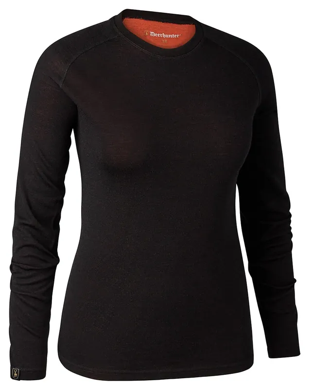 Garantierte Lieferung Deerhunter Unterhemd Lady Quinn Merino, Black Oak