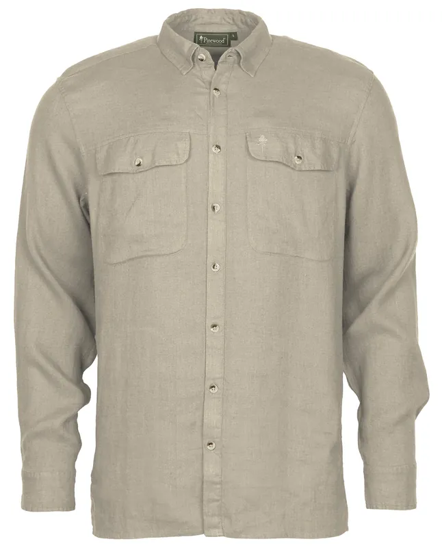 Pinewood Hemd Värnoma Nature Safe, Linen Beige Must-Have