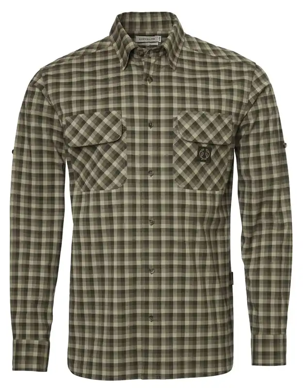 Preis Gesenkt Chevalier Hemd Creek Shooting Fit, Mink Brown Checked
