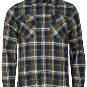 Wochenendangebot Pinewood Hemd Härjedalen, Green/ Navy