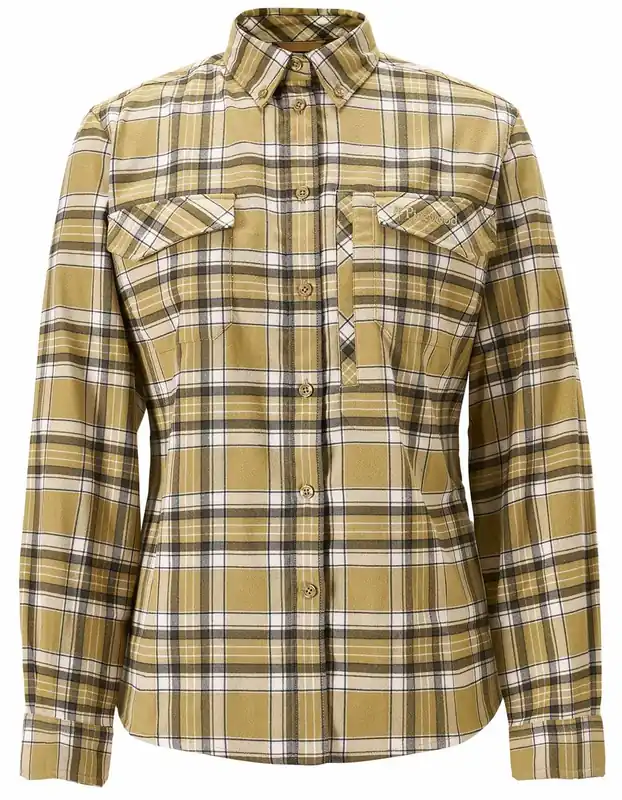 Echt Pinewood Bluse Abisko Hiking Flanell, Golden Hay