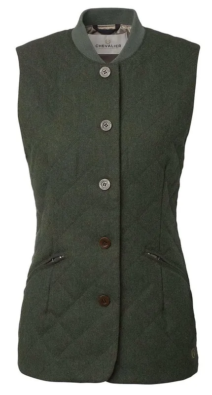 Solange Der Vorrat Reicht Chevalier Weste Tweed Allington, Dark Green