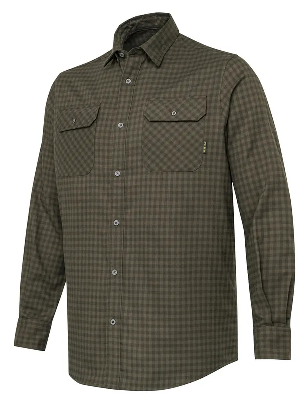 Beretta Hemd Cadet Flannel, Green & Brown Check Angebot