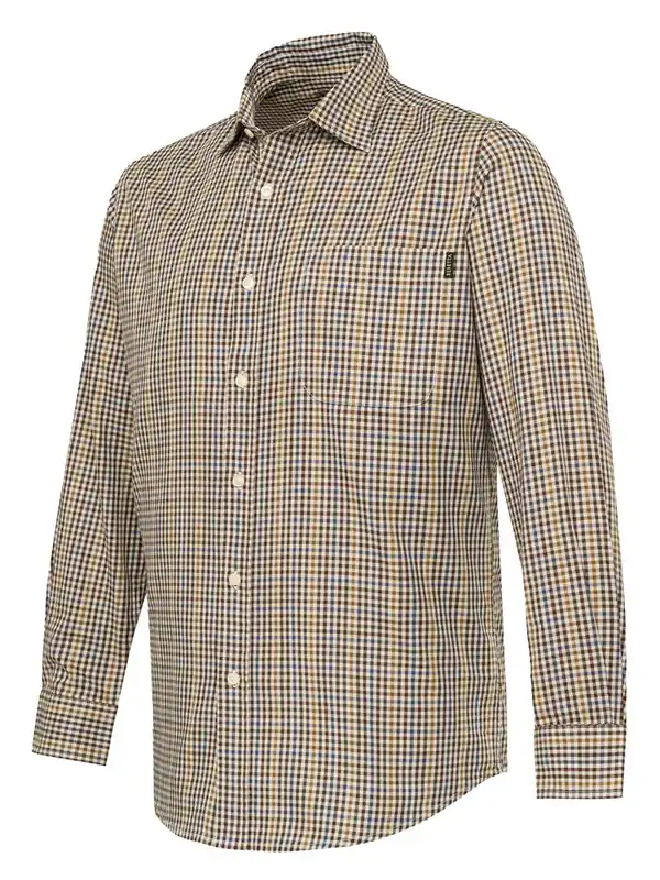 Expressversand Beretta Hemd Bryggen, Apricot & Bordeaux Check