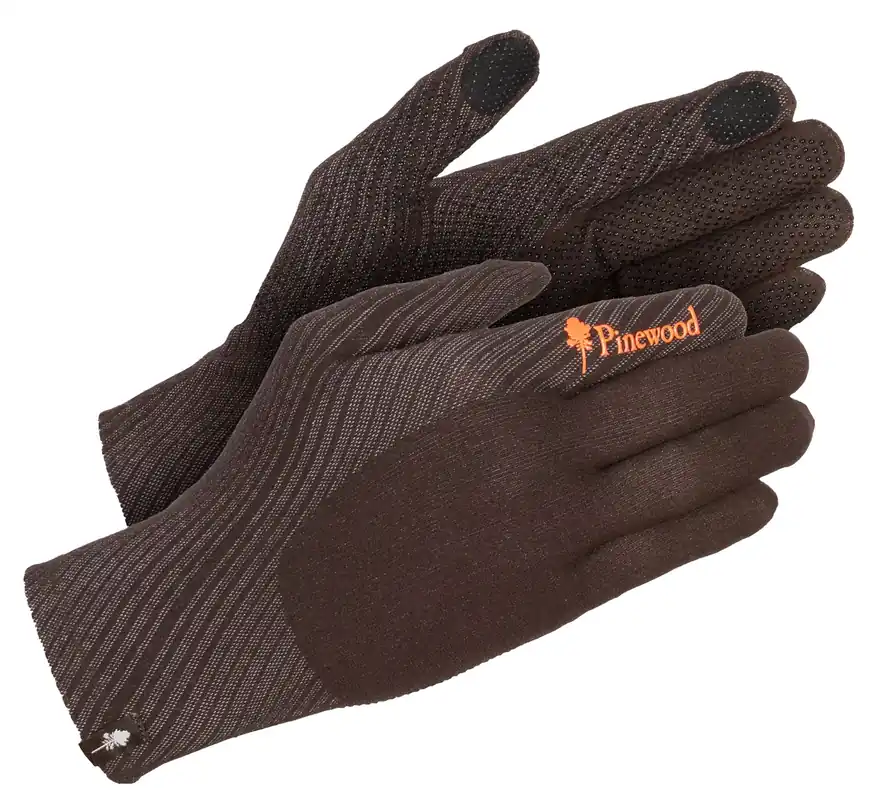 Pinewood Handschuhe Hunters Liner, Mossgreen/Dark Brown Must-Have