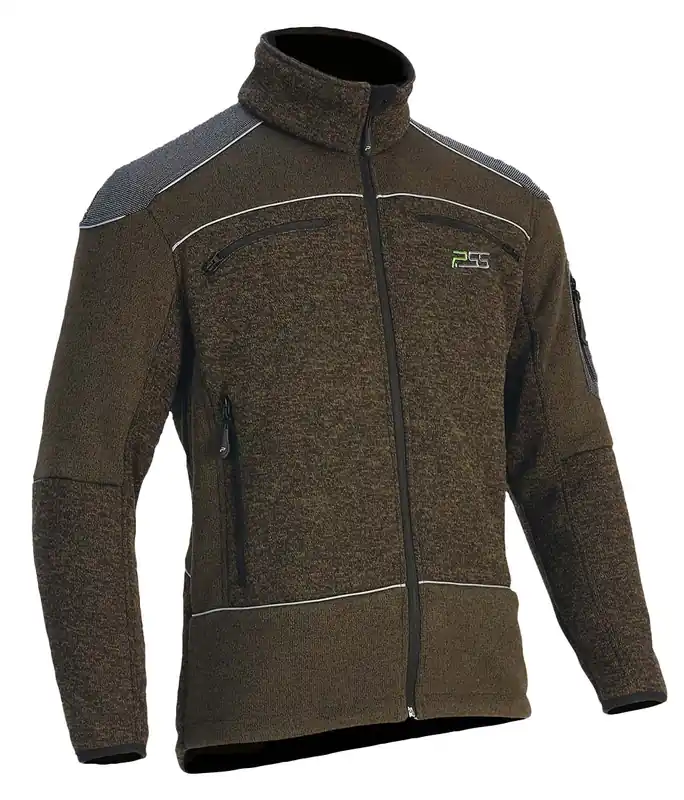 Pfeiffer Sicherheitssysteme Faserstrickjacke X-treme, Grün Melange Mega-Angebot
