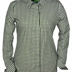 Skogen Bluse Outdoor Karo, Oliv Neu Im Sortiment