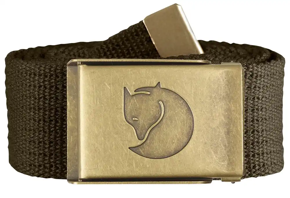 Fjällräven Gürtel Canvas Brass, Dark Olive Abverkauf
