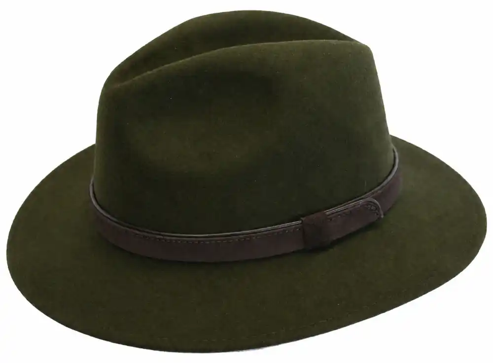 Lodenhut Rollhut m. Ledergarnitur, Grün Sale