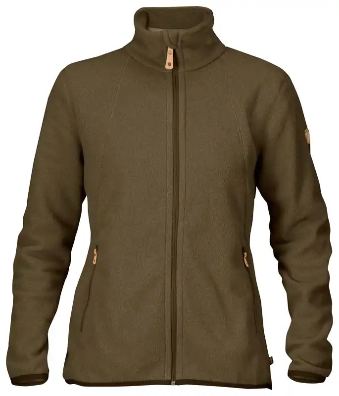 Fjällräven Fleecejacke Stina, Dark Olive Sonderaktion