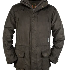 Schneller Versand Hubertus Jacke Climashield Schwarzwald, Olive-Braun