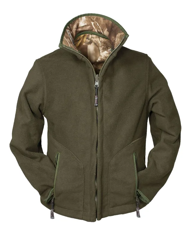 Hubertus Kinder Warn-Wende-Fleecejacke, Braun Camo Solange Der Vorrat Reicht