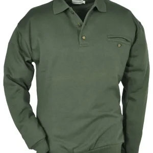 Rabatt Hubertus Polo-Sweater, Oliv