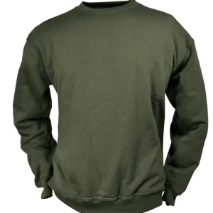 Beliebt Hubertus Sweatshirt Rundhals, Oliv