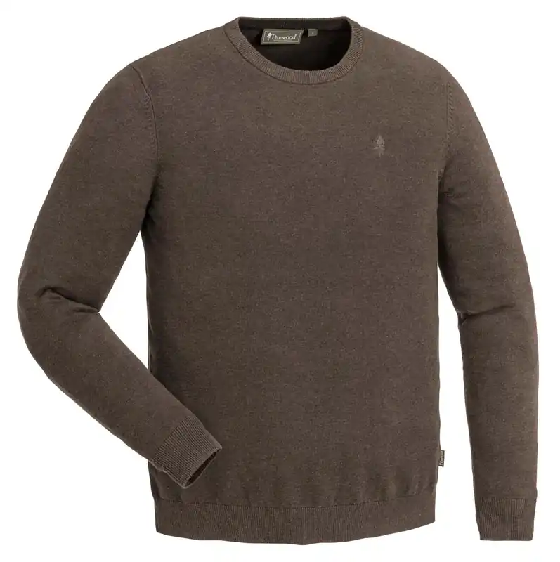 Bestseller Pinewood Pullover Värnamo Rundhals, Green Mel