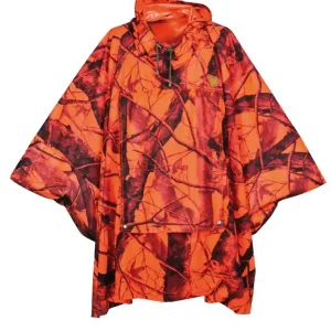 Expressversand Hubertus Poncho Tarn u.Warn, Olive-Orange