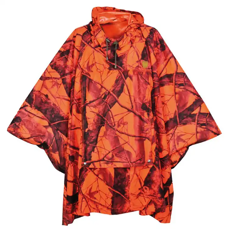 Expressversand Hubertus Poncho Tarn u.Warn, Olive-Orange