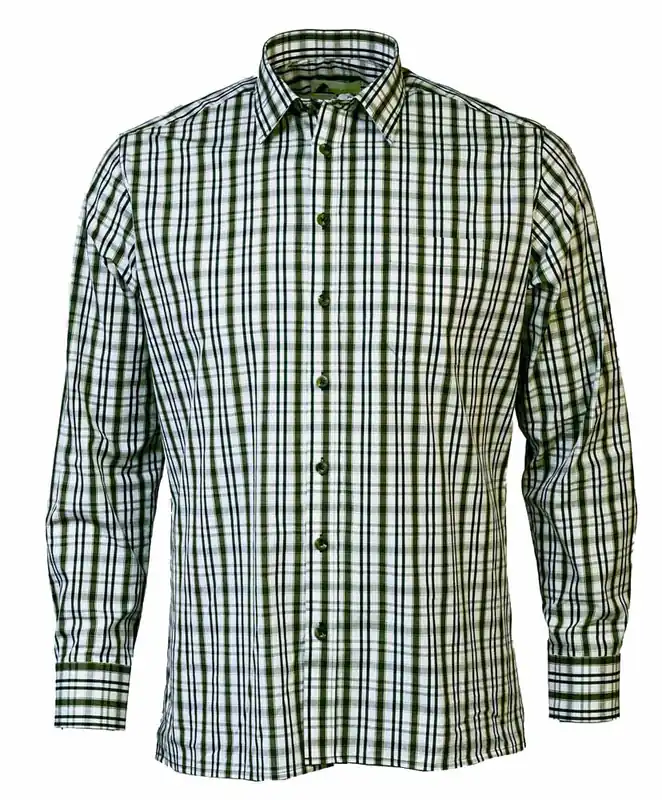 Preisreduziert Skogen Hemd 1/1-Arm Kent-Kragen, Oliv