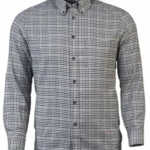 Skogen Hemd 1/1 Arm Button Down, Oliv/braun Günstig