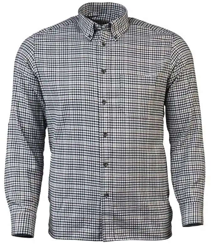 Skogen Hemd 1/1 Arm Button Down, Oliv/braun Günstig