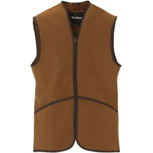 Barbour Zip-In Fleeceweste Warm Pile, Brown Nur Heute