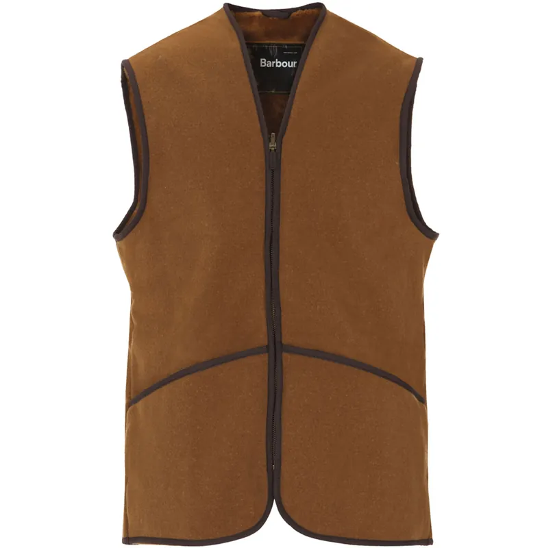 Barbour Zip-In Fleeceweste Warm Pile, Brown Nur Heute