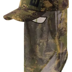 Härkila Cap Deer Stalker mit Tarnnetz, Forest Green Solange Der Vorrat Reicht