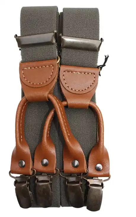 Foresta Rollenzugträger mit Clip 120x3,5cm, oliv Neu