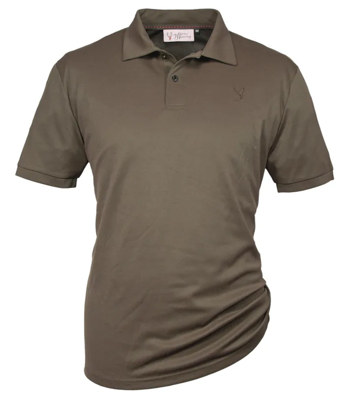 Aktuell Hubertus Funktions-Poloshirt Piqué, Dunkeloliv