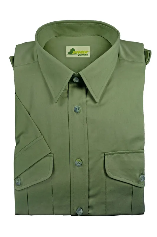 Markenware Skogen Hemd Hunter 1/2 Arm, Schilf