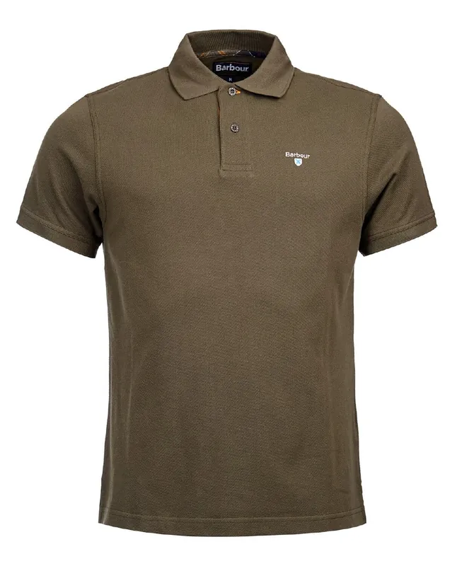 Barbour Poloshirt Tartan Pique, Dk. olive/classic Nur Heute