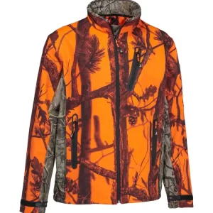 Kracherpreis Percussion Softshelljacke, Ghostcamo Blaze & Black