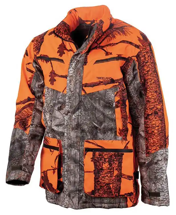Preisreduziert Treeland Signaljacke Treeland, Orange Camouflage