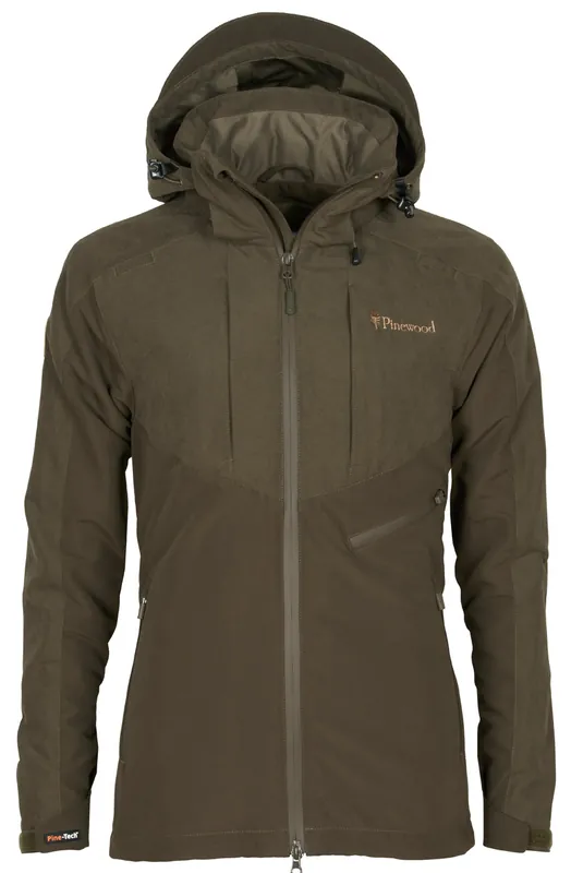 Pinewood Jacke Furudal Caribou Hunt Extreme, Suede Brown/D.Olive Billig