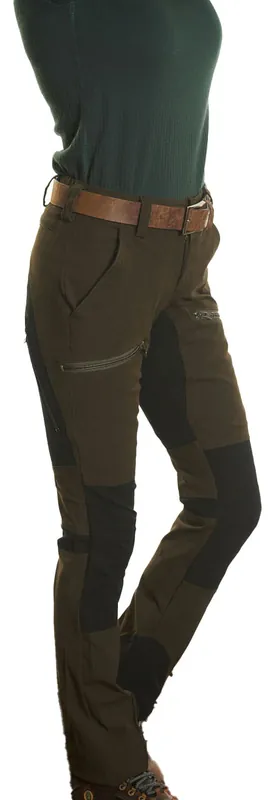 Nur Für Kurze Zeit Hubertus Jagdhose Stretch Emma, Oliv/Schwarz