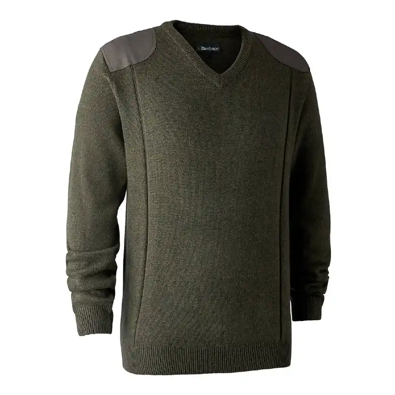 Finale Aktion Deerhunter Pullover Sheffield m. V-hals, Cypress