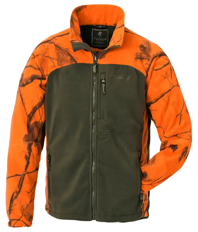Pinewood Kinder Fleecejacke Oviken, Realtree AP Blaze/H.Green Sofort Bestellen
