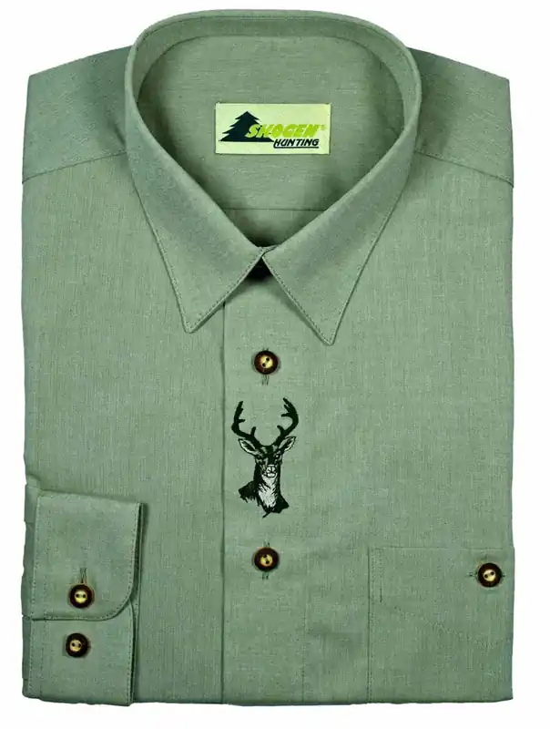 Skogen Hemd Chambray-Stick Hirsch, Lind Sonderaktion