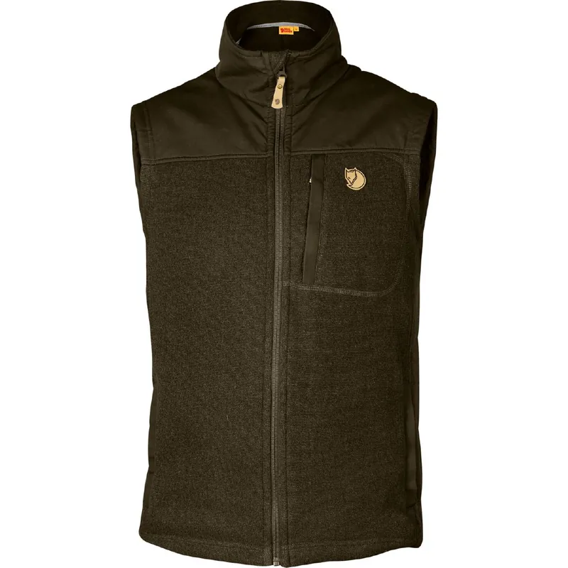 Neu Im Sortiment Fjällräven Fleeceweste Buck, Dark Olive