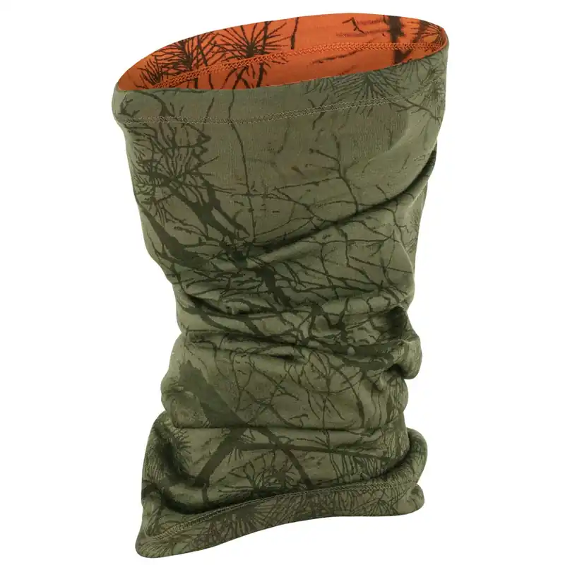 Fjällräven Neck Gaiter Lappland, Green Camo Orangen Multi Zertifiziert