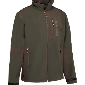 Nur Heute Percussion Softshelljacke, Grün/braun