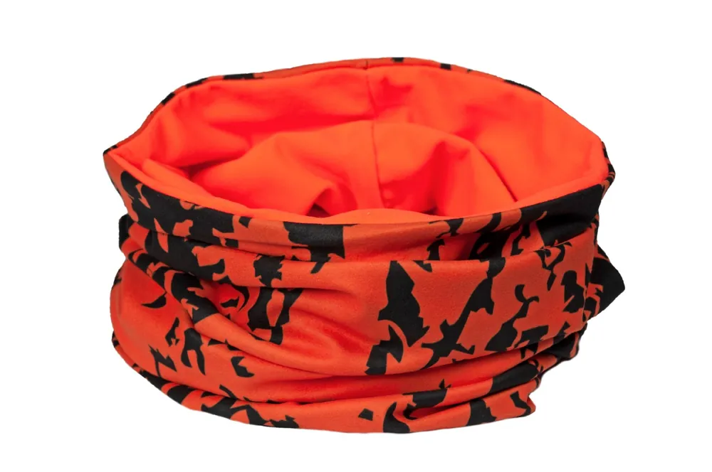 Must-Have Skogen Neckwarmer Camo Signal, Orange Schwarz Tarn