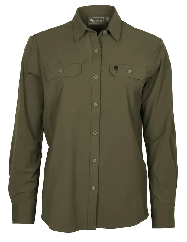 Must-Have Pinewood Bluse Everyday Travel, Green