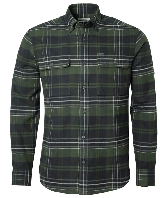 Super-Preis Chevalier Hemd Heron Flannel, October Green