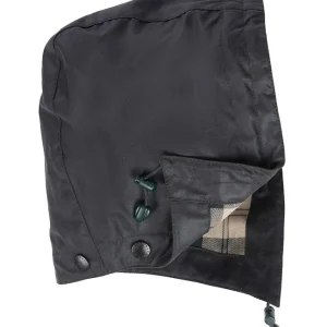 Solange Der Vorrat Reicht Barbour Kapuze Waxed Cotton Hood, Sage