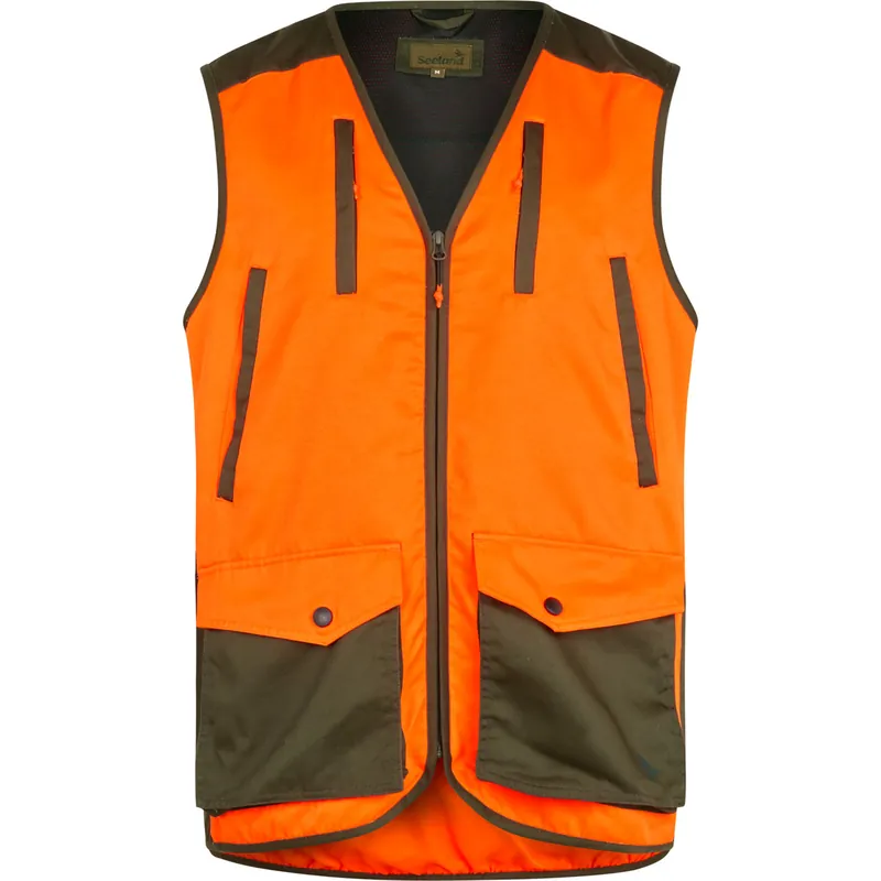 Neue Ware Seeland Signalweste Travo, Hi-Vis Orange