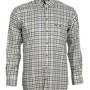 Foresta Twillhemd Modern, oliv mit blau/weiß Neue Ware